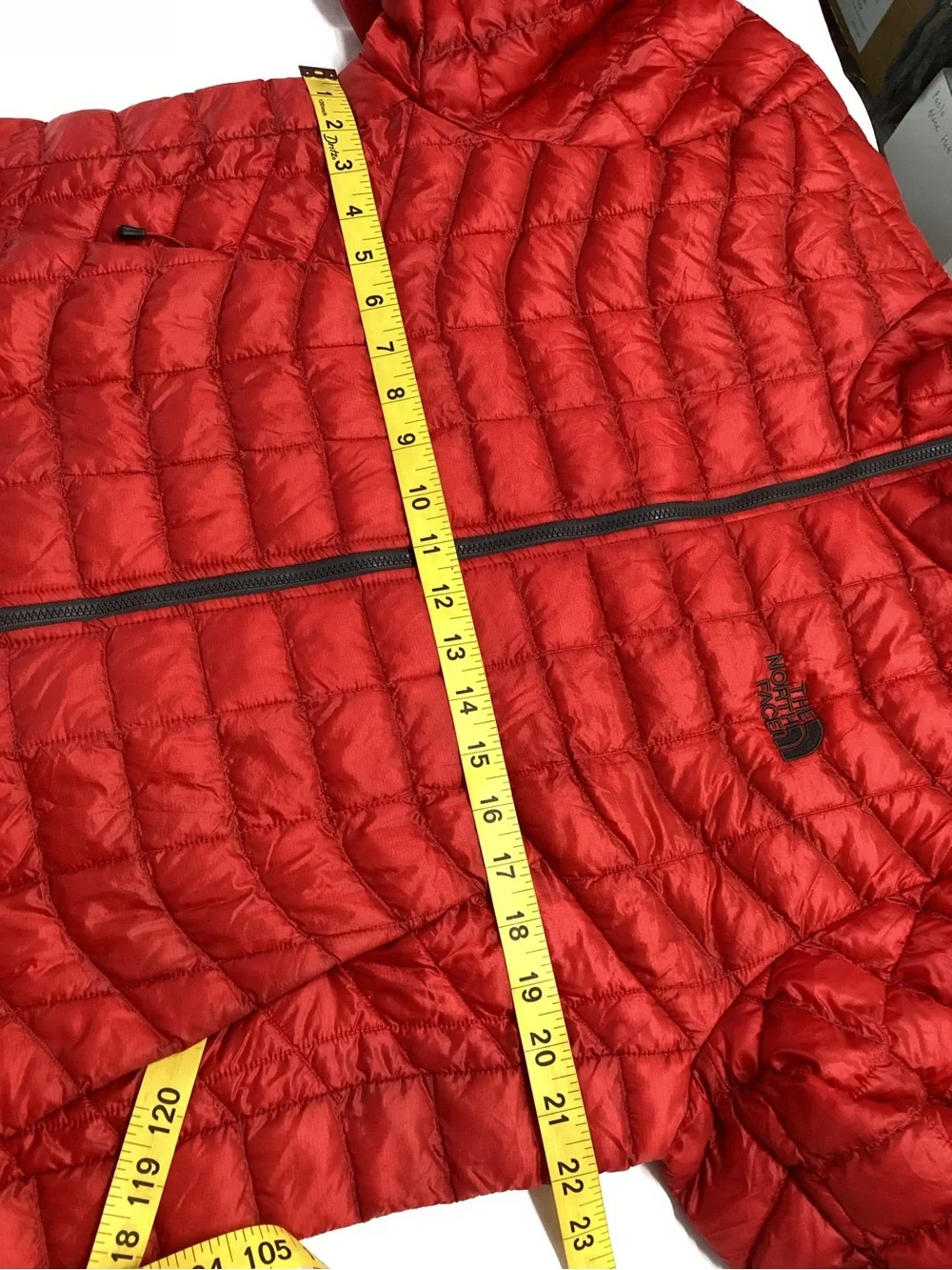 The North Face Men's Red Quilted  Puffer Jacket